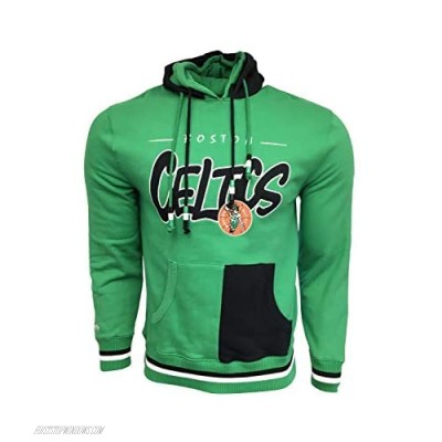 Mitchell & Ness Men's Boston Celtics Hoodie Hooded Sweater Cotton/Polyester Blend 21179167 Green