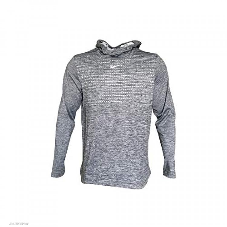 Nike Men's Hoodie Hooded Sweatshirt Polyester/Cotton Blend Football AO5918 Gray