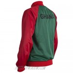 Ghana 1980's National Flag Africa World Cup Jacket Tracksuit Jumper Man Top - Replica Red