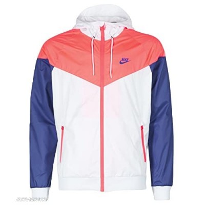 Nike Mens M NSW WR JKT 727324-104_XL - White/HOT Punch/Concord/Concord