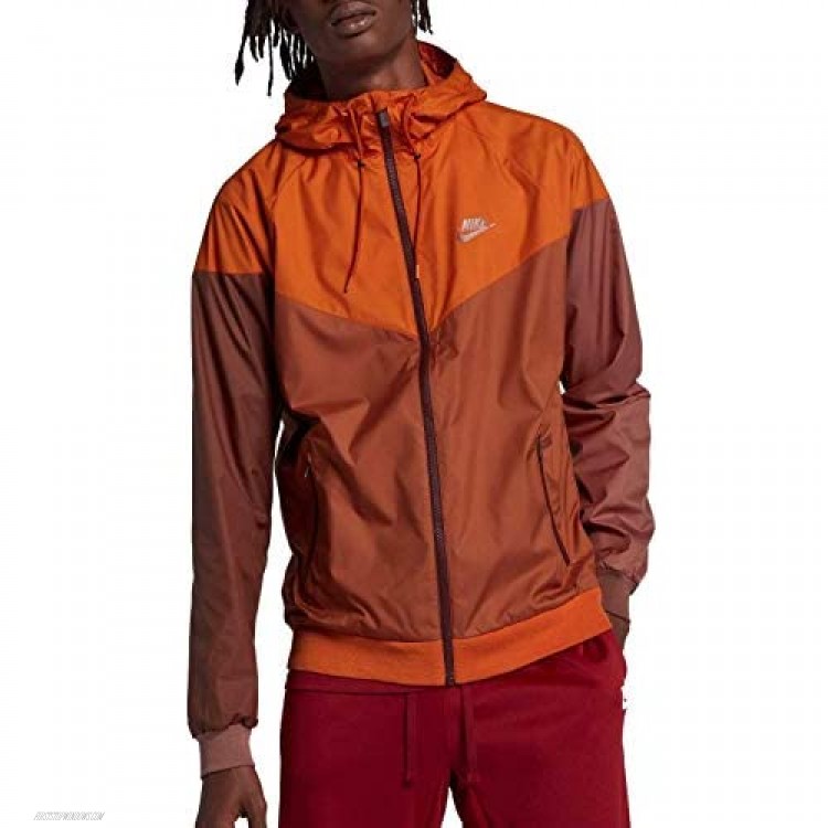 Nike Men's Windrunner Full Zip Jacket (Cmpfre Ornge/Dk Russet/XX-Large)