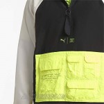 PUMA mens Train First Mile Woven Utility Jacket