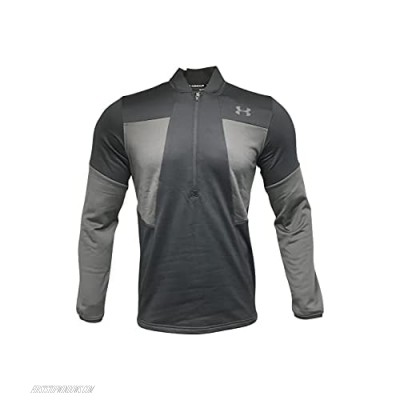 Under Armour Men's 1/2 Zip Jacket Polyester/Elastane Blend Fleece Half Zip Black (Small)
