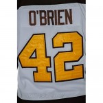 Binghamton Broome Dusters J O'Brien 42 Hockey Jersey Stitch Sewn