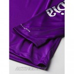 Columbia Men's PFG Terminal Tackle 1/4 Sleeve Zip Tee Breathable UV Sun Protection Vivid Purple/White Logo 3X Tall