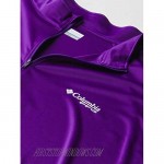 Columbia Men's PFG Terminal Tackle 1/4 Sleeve Zip Tee Breathable UV Sun Protection Vivid Purple/White Logo Large Tall