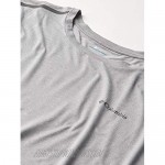Columbia Men's Tech Trail Crew Neck Shirt Wicking Sun Protection Cool Grey Large Tall