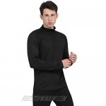 DISHANG Men's 1/4 Zip Athletic Shirts Long Sleeve Pullover Shirts Dry Fit