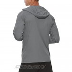 LABEYZON Men's Outdoor UPF 50+ Sun Protection Hoodie Long Sleeve T-Shirt Quick Dry UV Shirt Running Fishing with Thumbholes