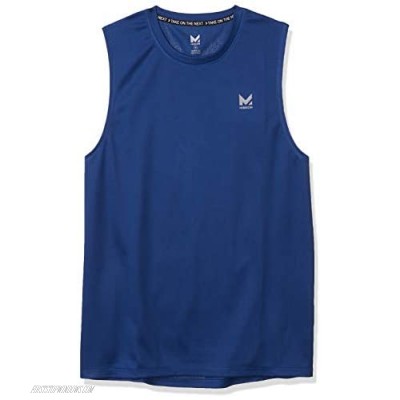 Mission Men's VaporActive Alpha Sleeveless T-Shirt Estate Blue Small