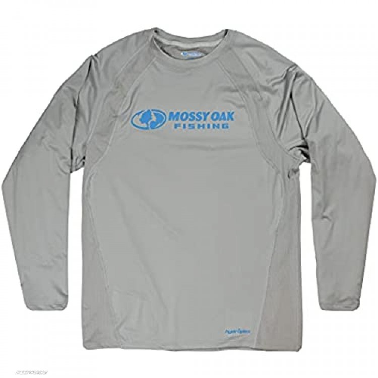 Mossy Oak Men's Fishing Shirts Long Sleeve with UPF 50 Sun Protection
