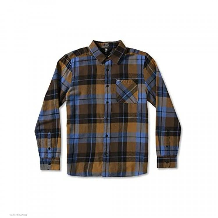Volcom Men's Caden Plaid Long Sleeve Flannel Shirt